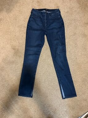 NWOT High-Rise Dark Indigo Button-Fly Jeans